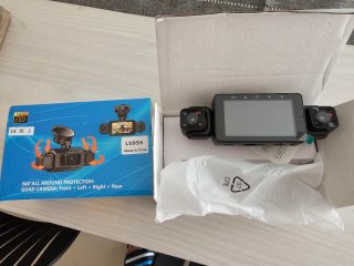 Dashcam Auto a 4 Canali Anteriore e Posteriore