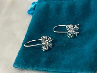 Orecchini fiocco filigrana argento 925