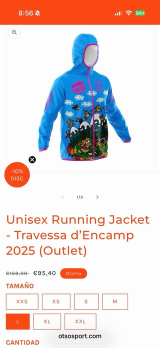 Chaqueta Running Unisex