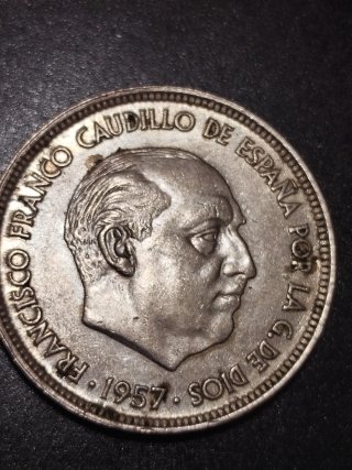 Moneda 50 Pesetas Estrella Ciega