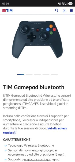 Tim Gamepad ottime condizioni