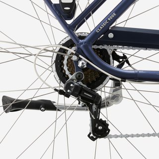 Bicicleta eléctrica urbana cuadro bajo Elops 900 E Azul
