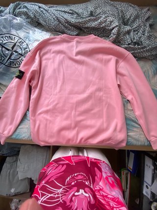 Sudadera Stone Island Rosa Nueva con Etiquetas
