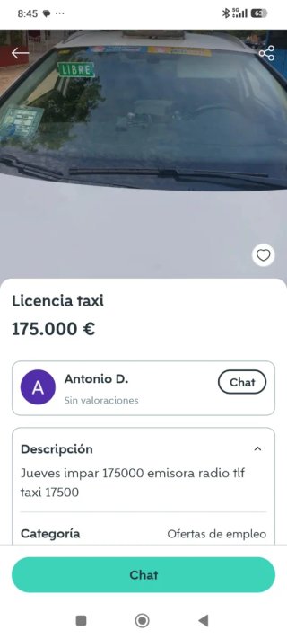 Licencia taxi