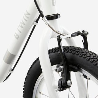 Bicicleta 14 pulgadas niños 3-5 Años Discover 100 Blanco