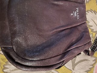 Bolso Prada Vintage Cadena Morado