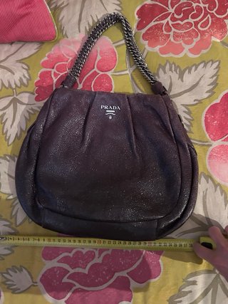 Bolso Prada Vintage Cadena Morado