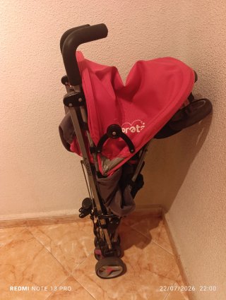 Carro de paseo aluminio rosa