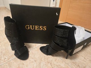 Zapatos Guess Negros Talla 39 Brillantes