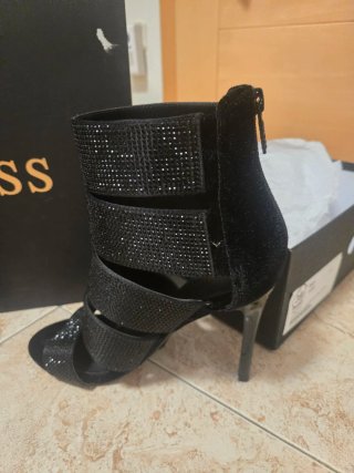 Zapatos Guess Negros Talla 39 Brillantes