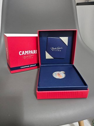 moneta 4 euro argento Campari ufficiale IPZS