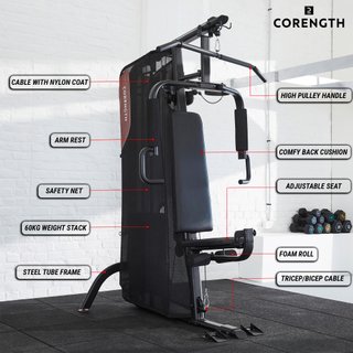 Multiestación musculación compact con cargas guiadas Home