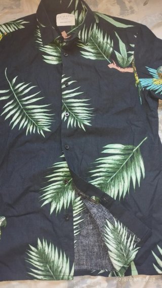 Camisa M Primark Estampado Hawaiano