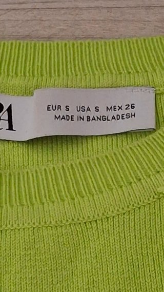 Jersey Zara Verde Talla S