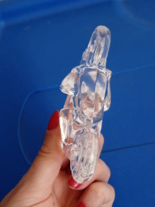 Moto in cristallo 10x7 cm