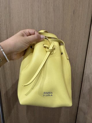 Bolso Bimba y Lola de Piel Amarillo Pastel