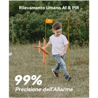 Telecamera Wi-Fi Esterno Batteria Senza Fili