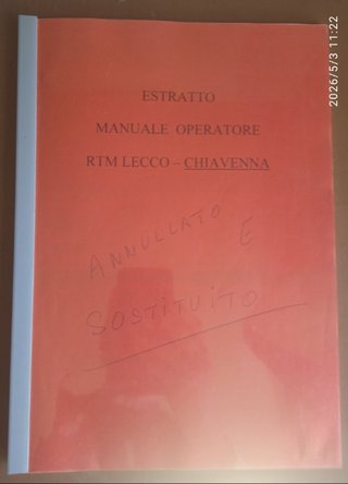 Estratto Manuale Operatore RTM Lecco-Chiavenna