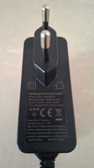 Fuente Alimentación 12V 2A 24W DC Tipo Barril