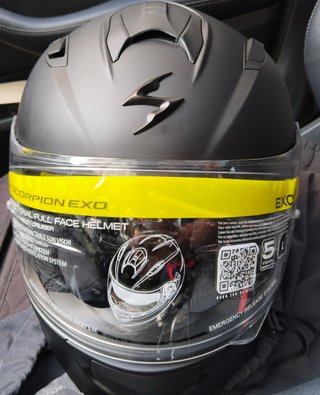 Casco Moto Integral Scorpion Negro Mate