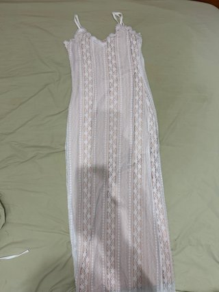 Vestido Verano Bohemio Encaje Blanco