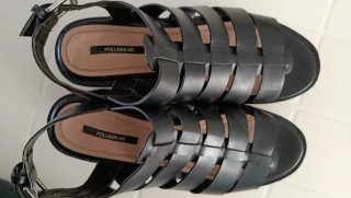Sandalias negras plataforma