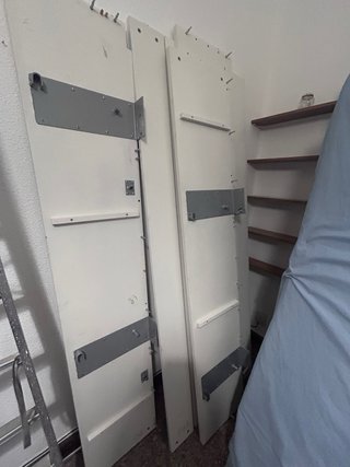 Litera abatible metálica y de madera maciza