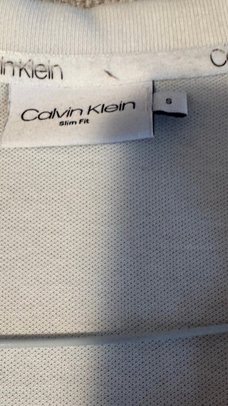 Polo Calvin Klein Blanco Talla S