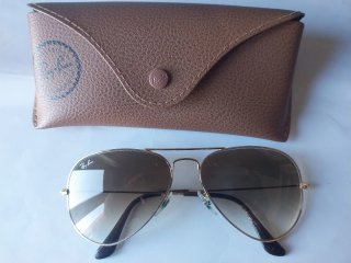 Gafas de sol Ray Ban Aviator Marrón/Dorado