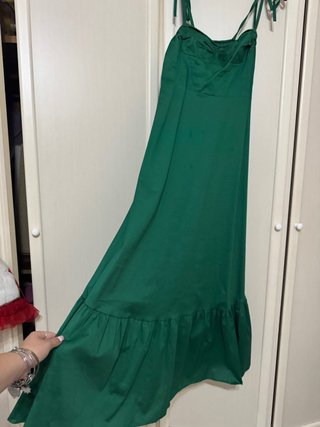 Vestito lungo elegante verde