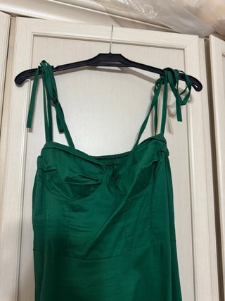 Vestito lungo elegante verde