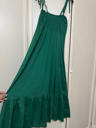 Vestito lungo elegante verde