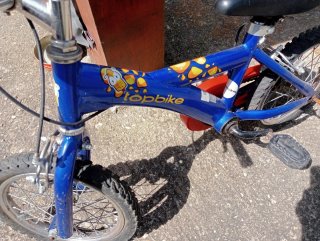 Bicicleta infantil azul Topbike