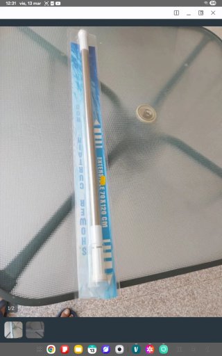 OCASION Barra Ducha Extensible 70-120cm