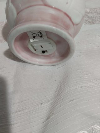 Pumo in porcellana con cuori