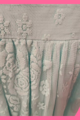 Abito elegante bimba Silvana Cirri celeste pizzo