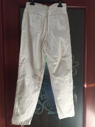 Jeans bianchi strappati donna