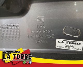 Alerón gris tocado Seat Leon MK1 1M Cupra y FR.