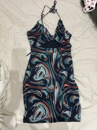 Vestido corto estampado