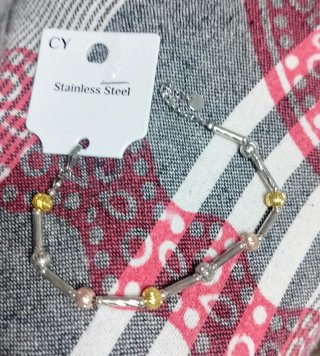 Bracciale donna oro e argento