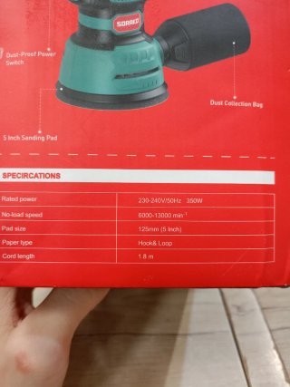 Lijadora Orbital Sorako TX103 350W