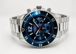 Reloj Viceroy Cronógrafo Azul y Plateado
