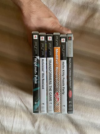 PSP UMD Giochi: WipEout, Harry Potter, MediEvil