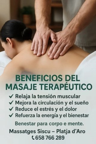 Masaje terapéutico Siscu Platja d 'Aro