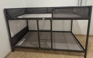 Litera IKEA Tuffing 90x190 cm Gris Oscuro