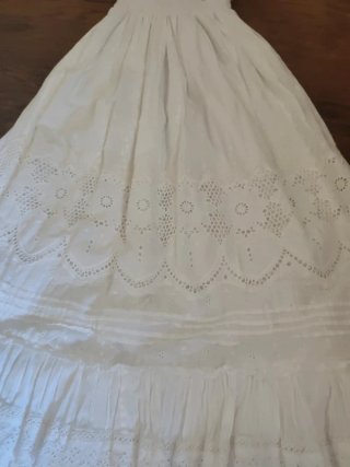 Vestido Ibicenco Blanco Antica Sartoria Talla 38