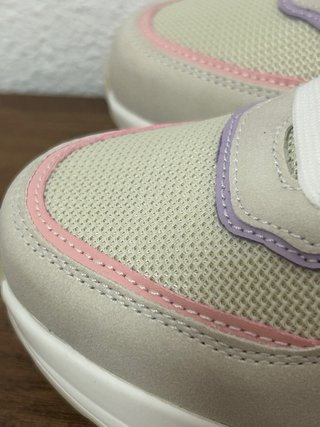 Zapatillas XTI Talla 37 Beige y Morado