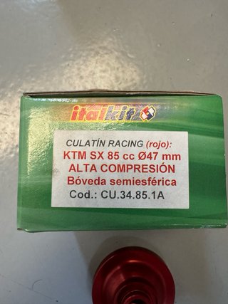 Culata Racing KTM SX 85cc Ø47mm Alta Compresión