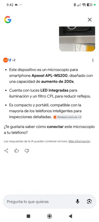 Lente APEXEL 200x Microscopio Móvil