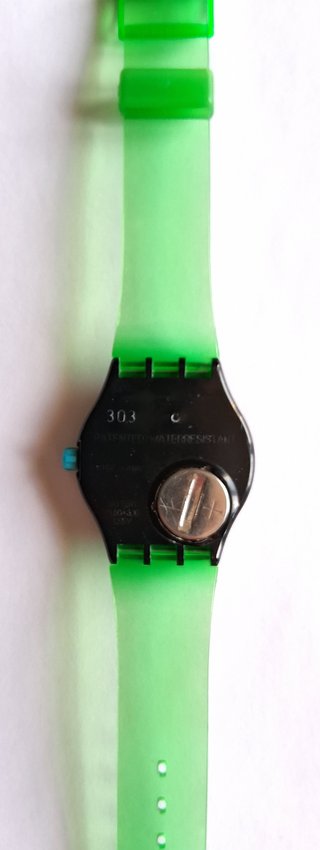 Reloj Swatch StopWatch Negro y Verde